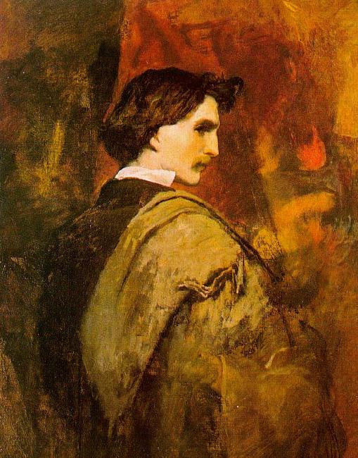 Anselm Feuerbach Self Portrait e china oil painting image